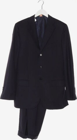 Kiton Suit in L in Blue: front