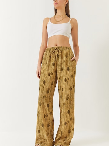 Bianco Lucci Wide Leg Bukser i grøn