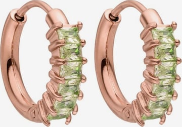Orecchini 'Green Love' di PURELEI in oro: frontale