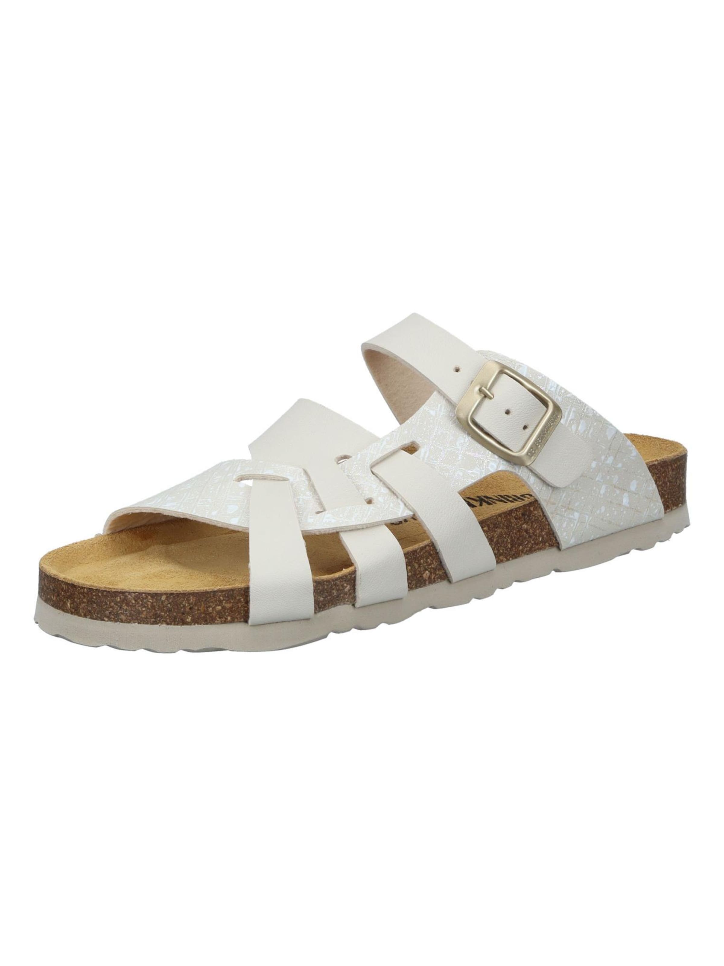 DR. BRINKMANN Mules 'OLIVA' in White: front