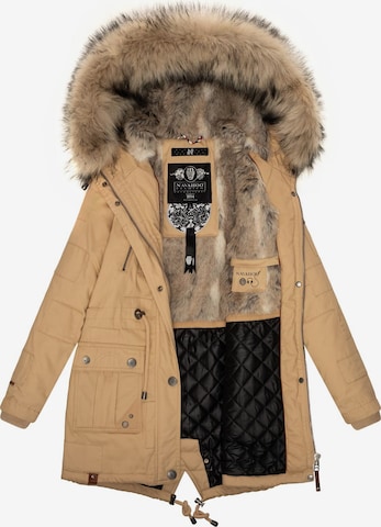 NAVAHOO Winter Parka 'Honigfee' in Beige