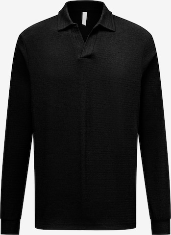 ALLTHEMEN Shirt 'Schwinge' in Black: front