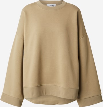 EDITED Sweatshirt 'Etta' in Beige: front