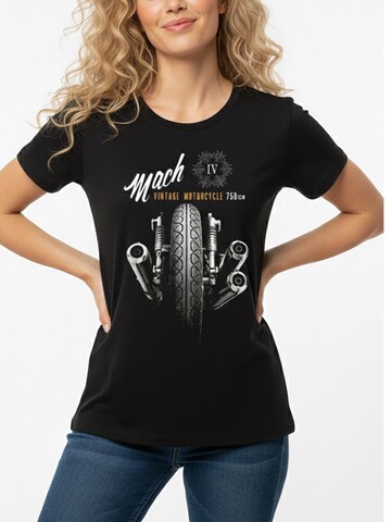 MAKAYA Shirt 'Mach 4'‌‌‌‌‌‌‌‌‌ in Schwarz