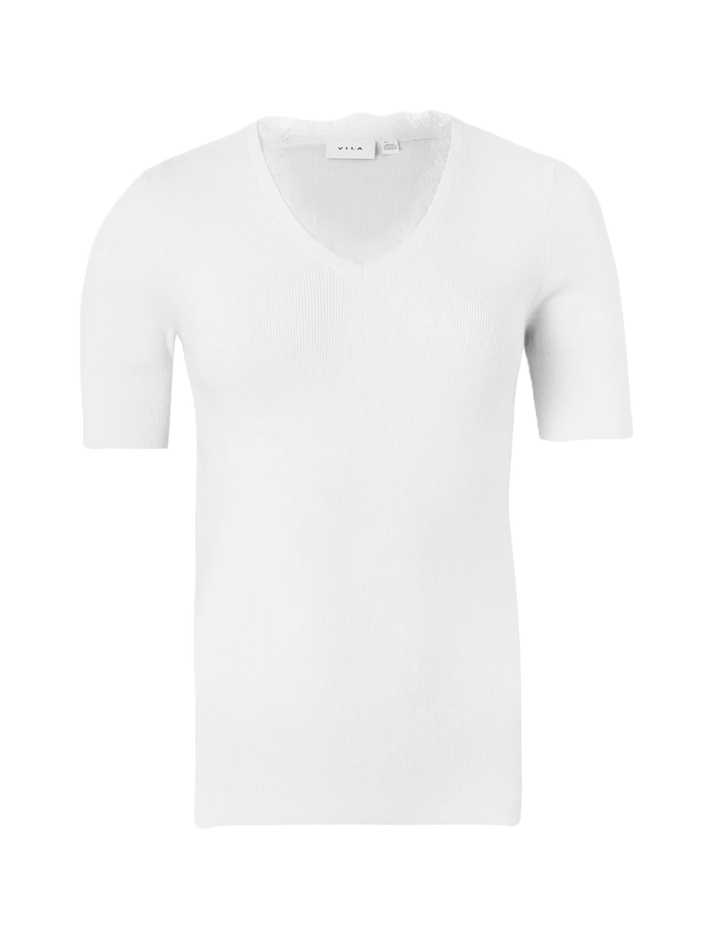 VILA Trui 'VIAMARIA' in Wit: voorkant