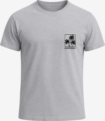 Neverless Shirt 'Logo Palmen' in Grey: front