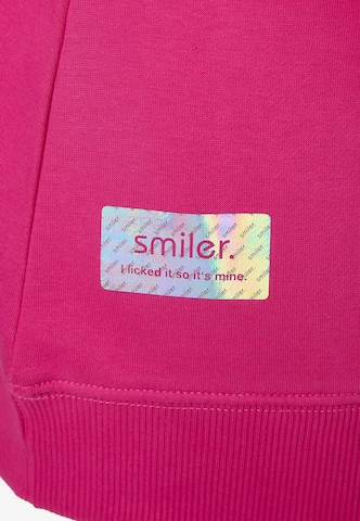 smiler. Sweatshirt 'Cuddle' in Roze