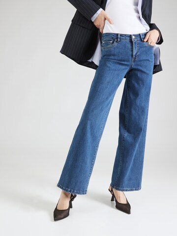 ONLY Wide leg Jeans 'WAUW' in Blauw: voorkant