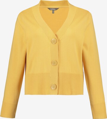 Ulla Popken Knit Cardigan in Yellow: front