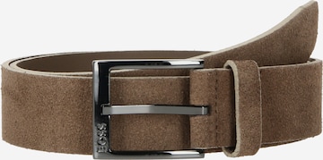 BOSS Black Belt 'Elloy' in Brown: front