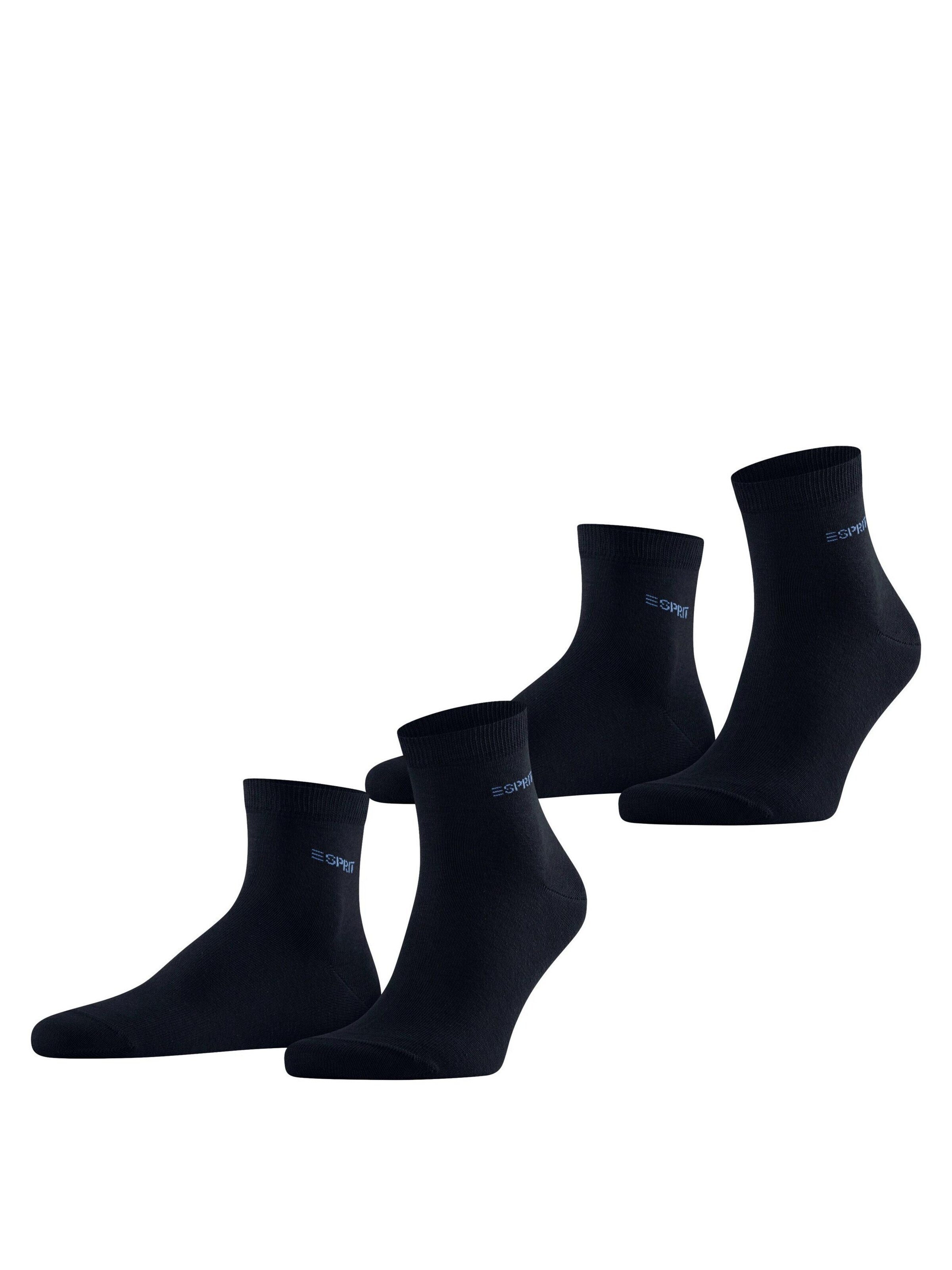 ESPRIT Socken 'Basic Uni 2-Pack'‌‌ in Blau: Vorderseite