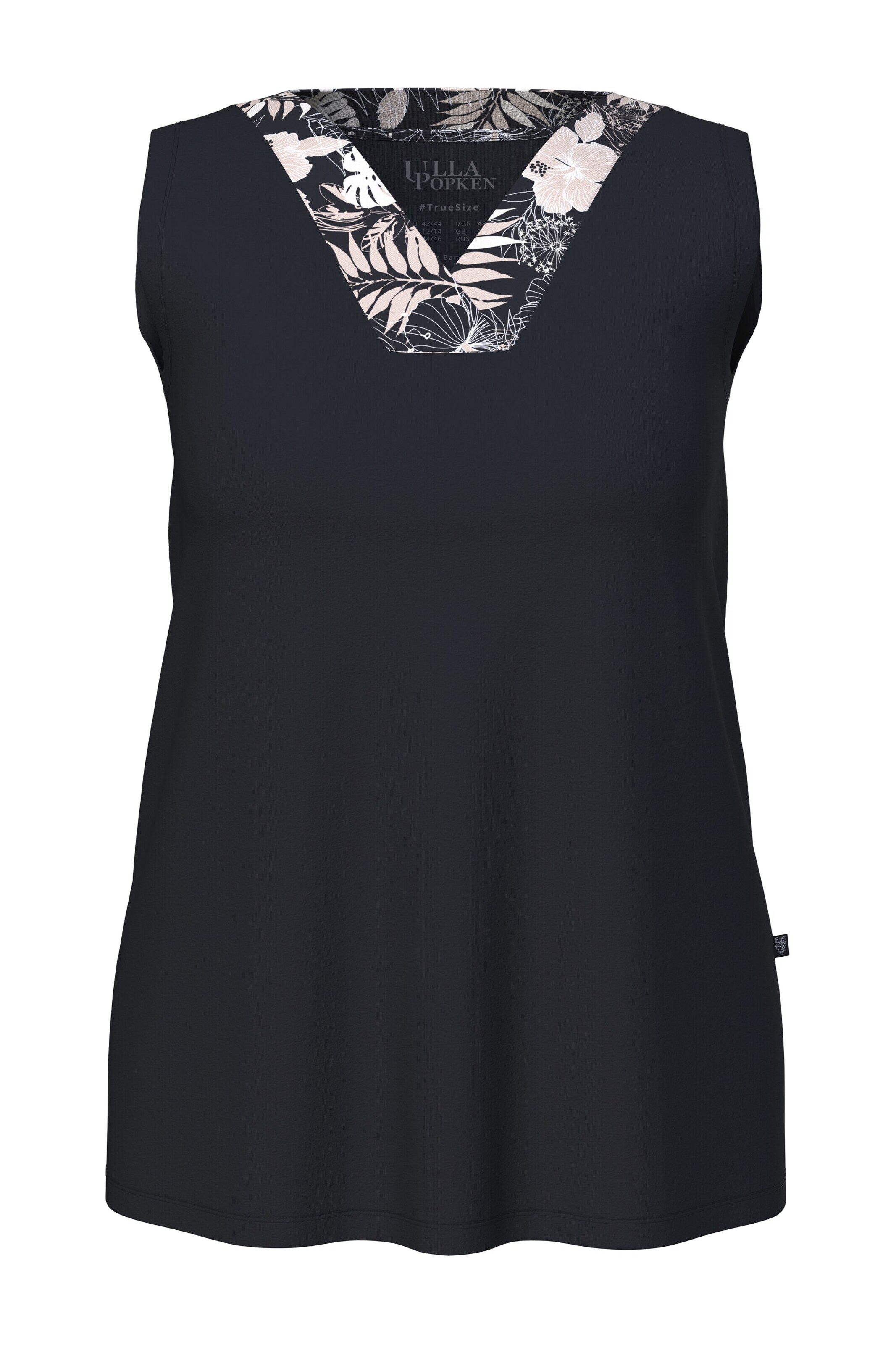 Ulla Popken Pyjama in Schwarz