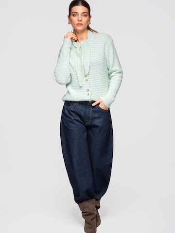 Ombre Strickjacke‌‌‌‌‌ in Blau