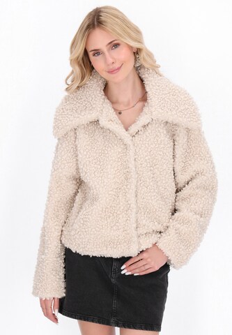 Veste mi-saison 'Fashion Look' IZIA en beige : devant