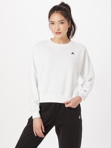 Sweat-shirt Champion Authentic Athletic Apparel en blanc : devant