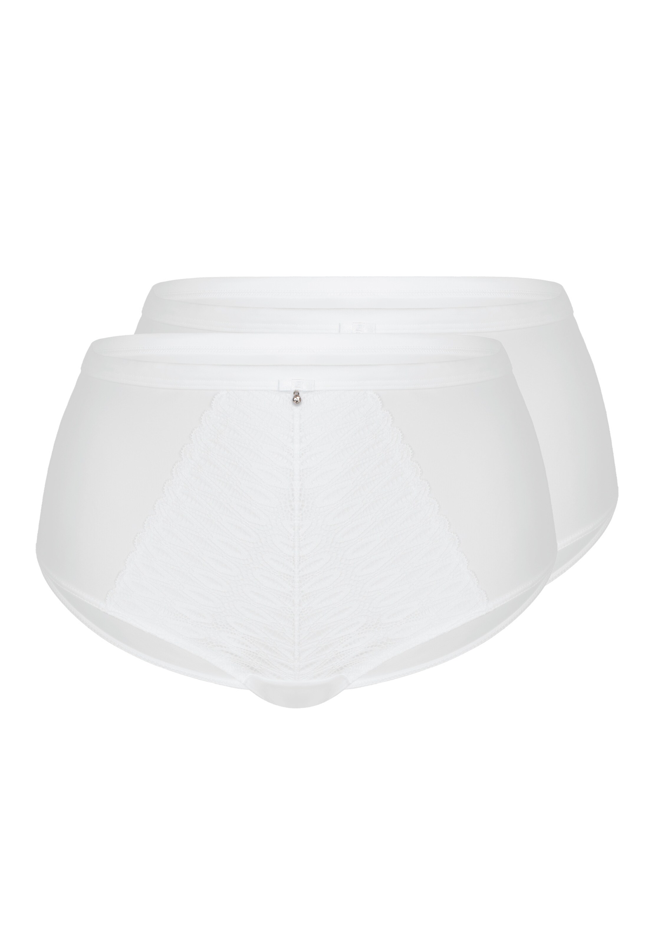 sassa Taillenslip 'FEMININE MICRO' 2er Pack in Weiß: Vorderseite