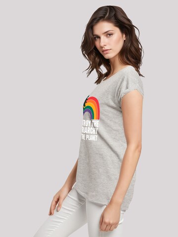 F4NT4STIC Shirt 'Internationaler Frauentag Feminismus und Umwelt' in Grey
