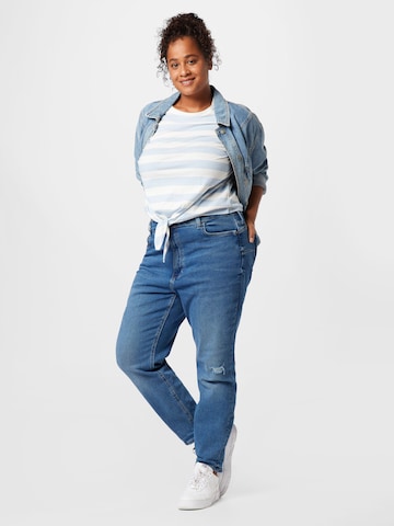 River Island Plus Tapered Jeans 'CARRIE' i blå