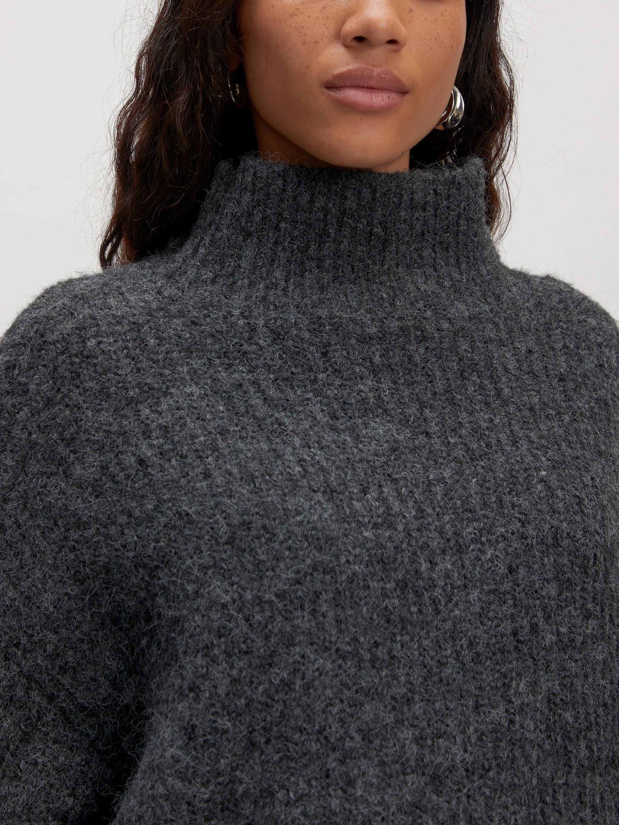 EDITED Produkte Pullover 'Beth' graumeliert