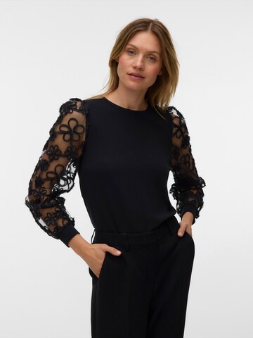 Tricou 'VMHALI' de la VERO MODA pe negru: față