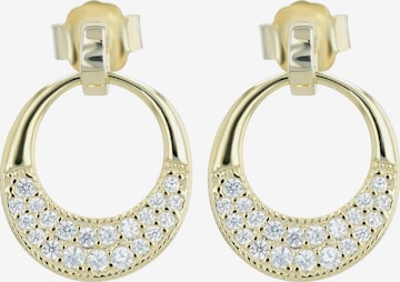 Akzent Earrings '"Roxana" aus 925 Sterlingsilber, rhodiniert/vergoldet, langlebig' in Gold: front