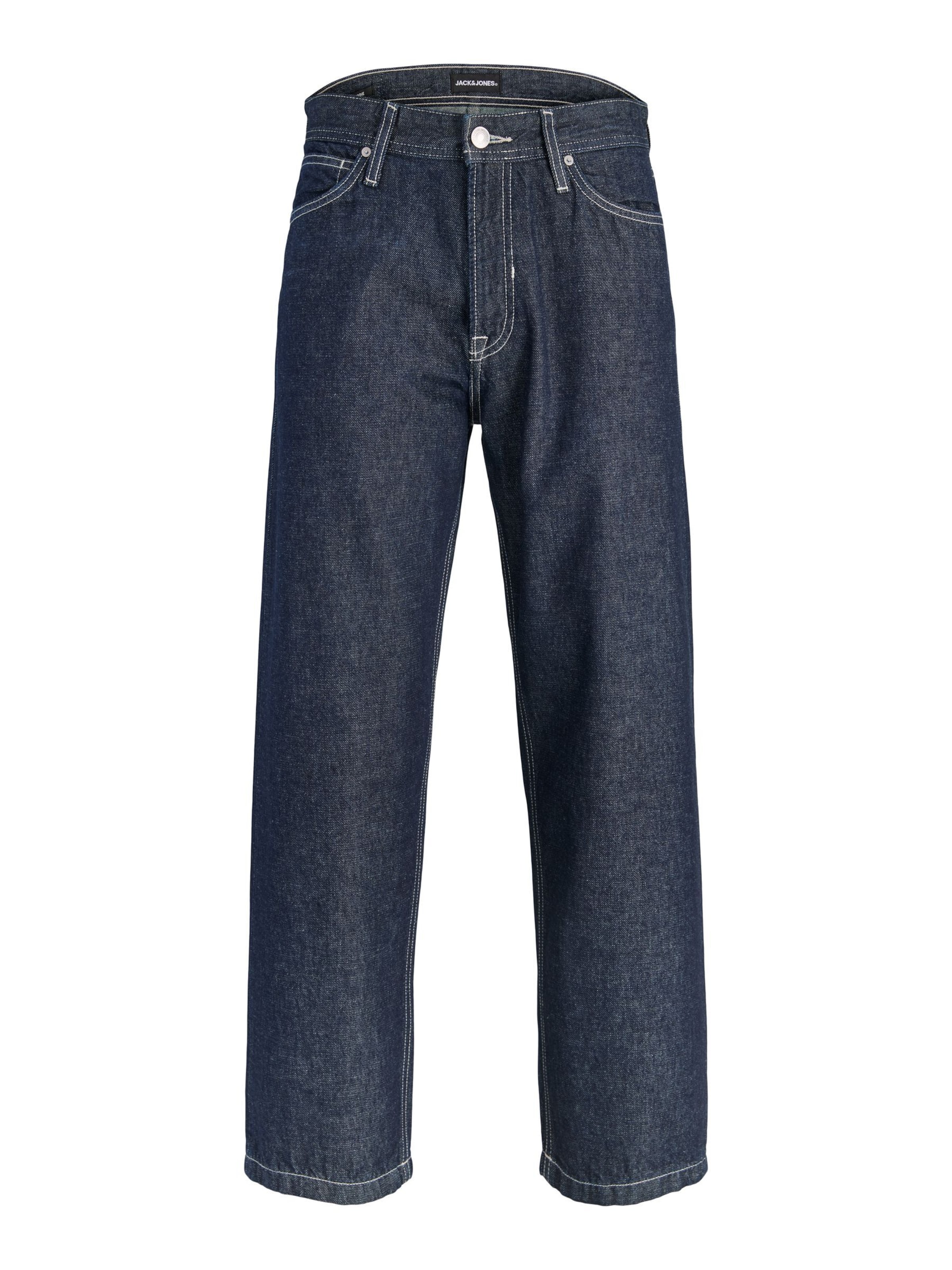 JACK & JONES Jeans 'JJIEDDIE JJCREW ST 800' i 34/36 i mørkeblå, Produktvisning