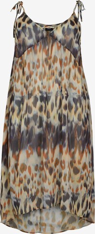 Swim by Zizzi Beach Dress 'SWAS' in Beige: front