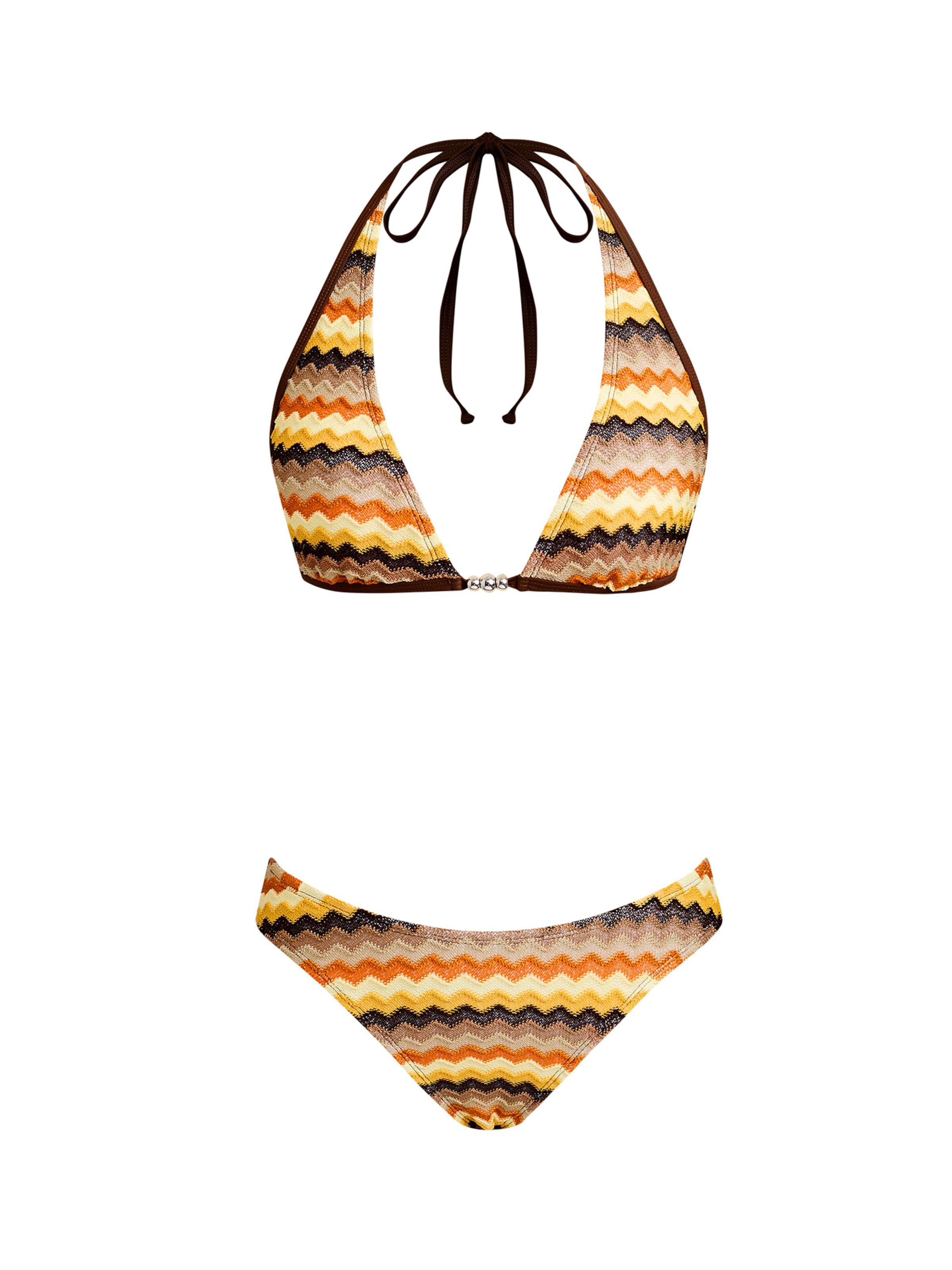 Cupshe Bustier Bikini 'CAA12C5C114HK'‌‌‌‌‌‌‌ in Braun: Vorderseite