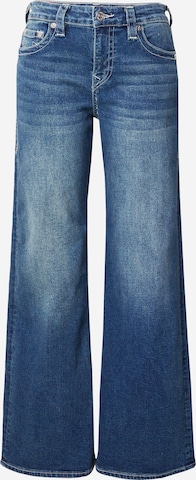 True Religion Wide Leg Jeans i blå: forside