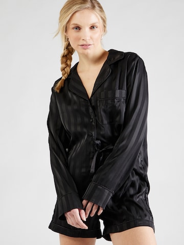 GUESS Short Pajama Set in Black: front