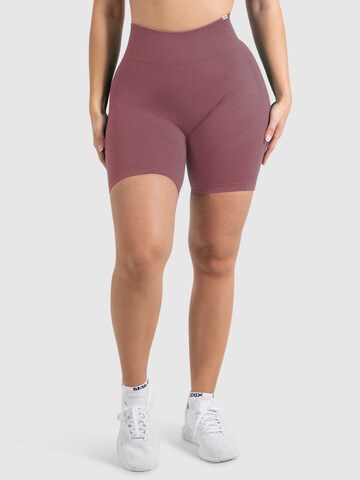 Smilodox Slimfit Sporthose 'Batik Ruth' in Pink: Vorderseite
