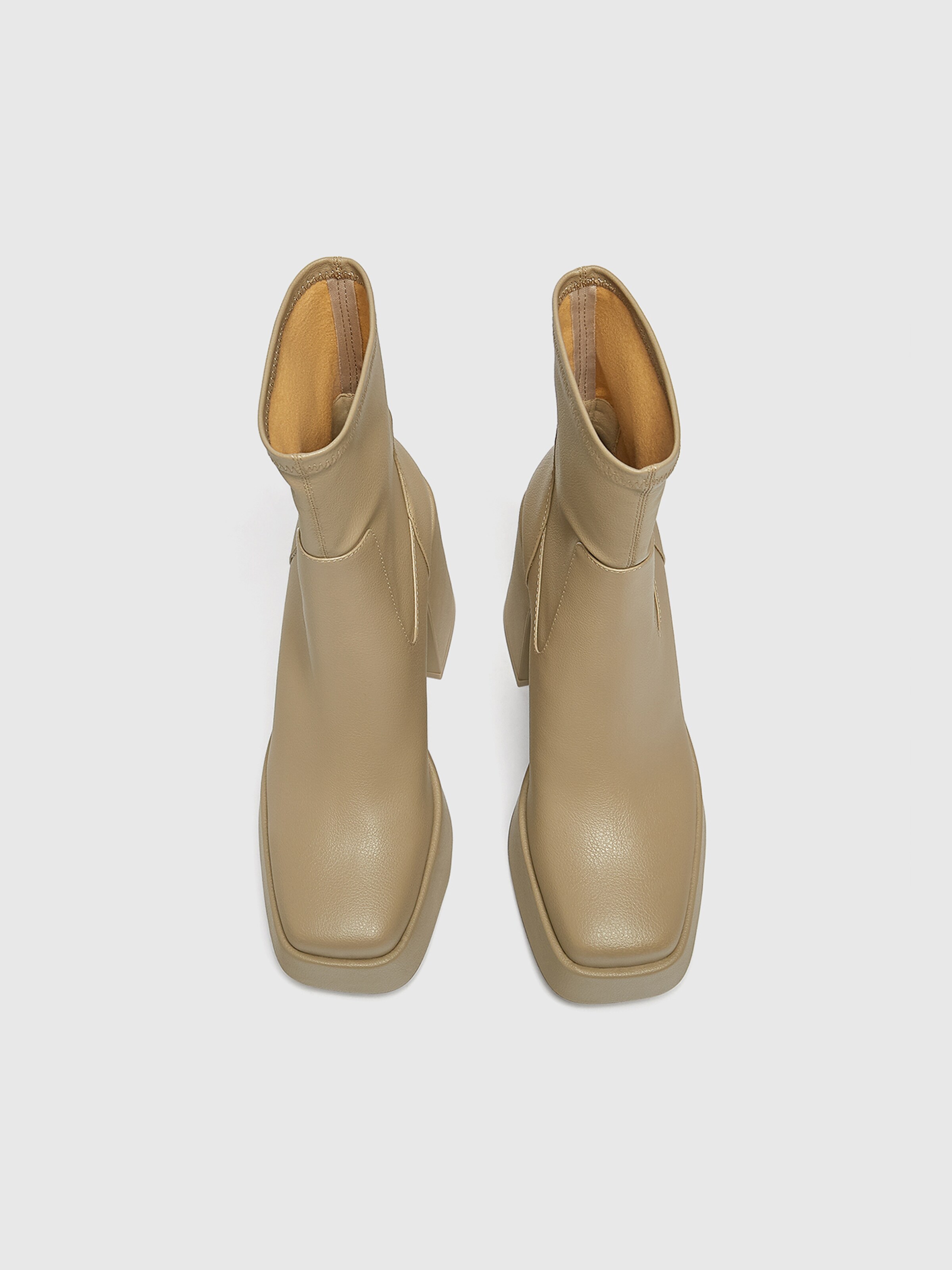 Bottines beige clair new arrivals