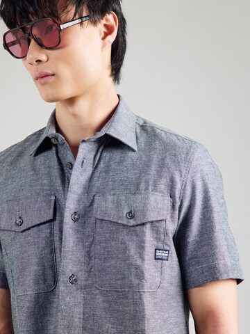 G-STAR Slim fit Button Up Shirt in Blue