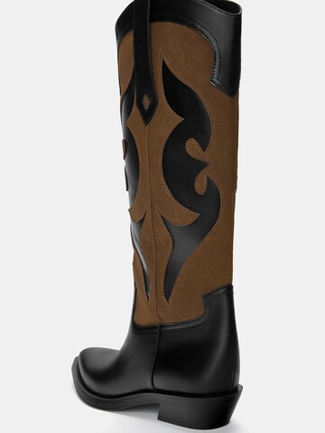 Bottes de cowboy Pull&Bear en noir