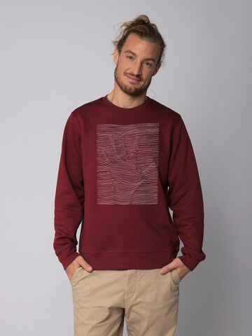 Watapparel Sweatshirt in Rood: voorkant