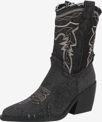 Ital-Design Cowboystiefel in Schwarz: Vorderseite