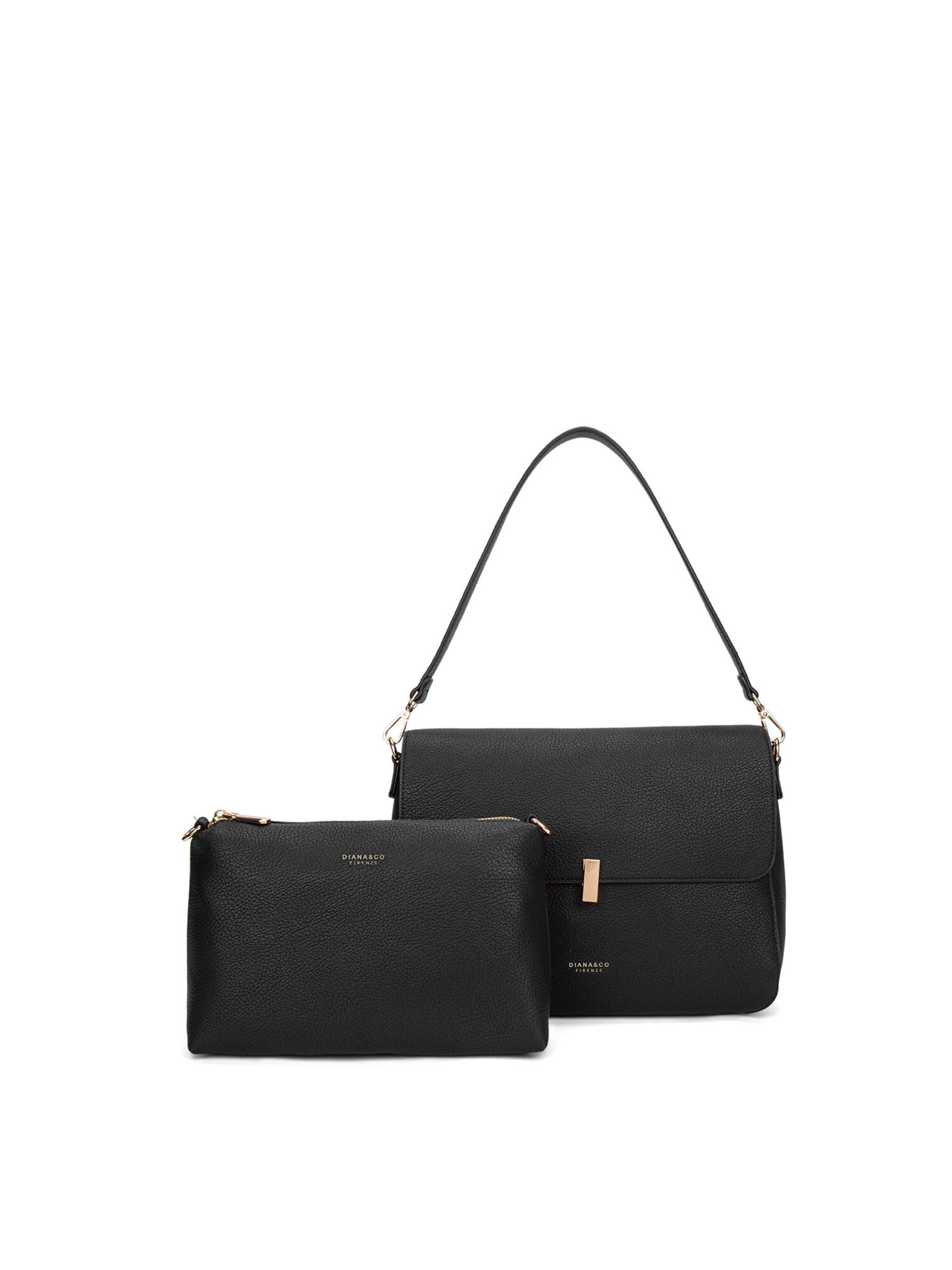 Borsa a spalla di Diana&Co. in nero: frontale