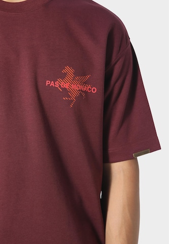 Maglietta 'La Pegaus Chevron' di Pas De Monaco in rosso