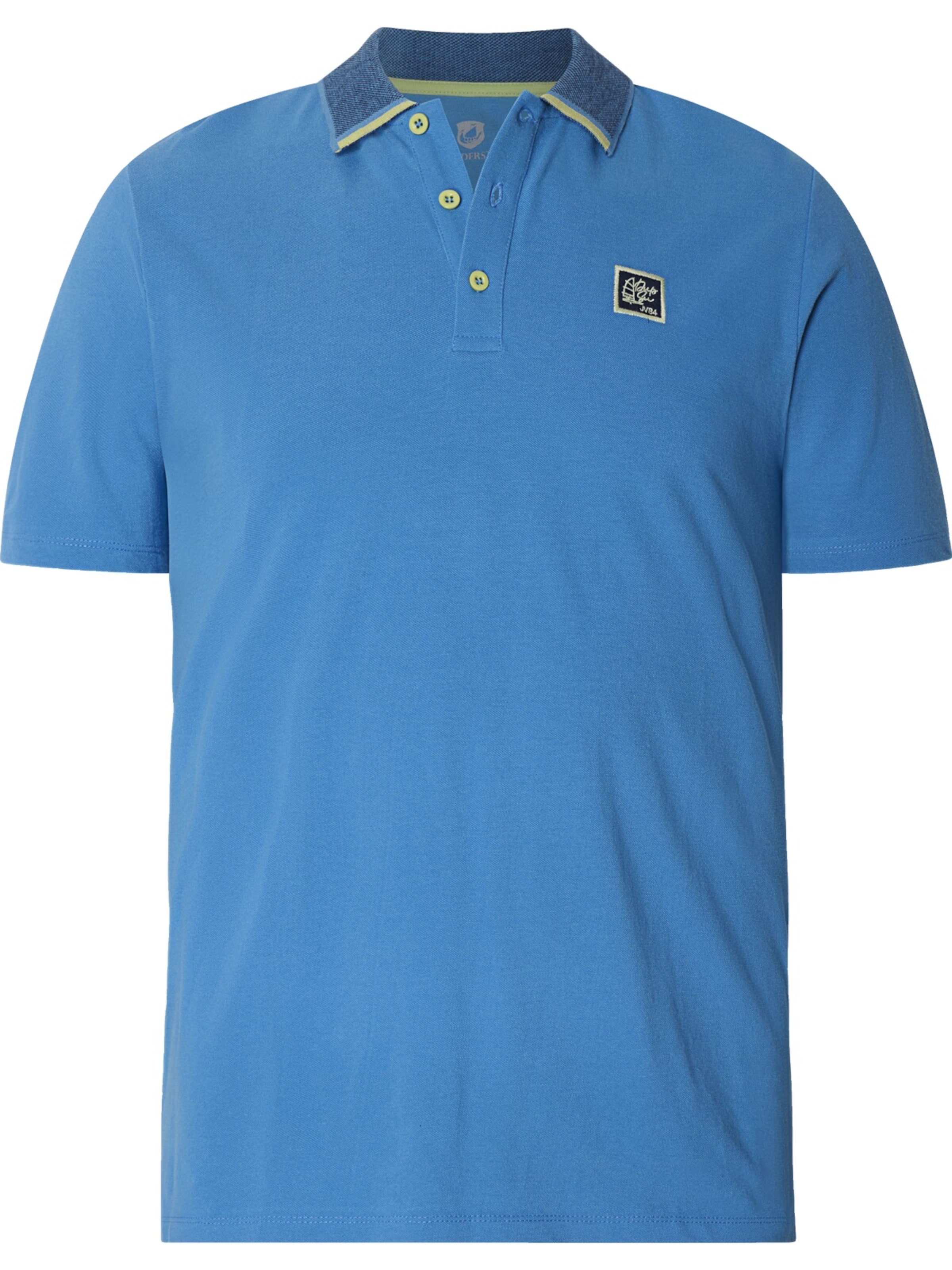 Jan Vanderstorm Poloshirt 'Morlan' in Blau: Vorderseite