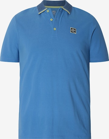 Jan Vanderstorm Poloshirt 'Morlan' in Blau: Vorderseite