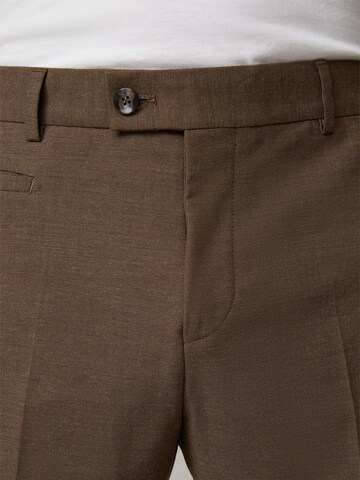 STRELLSON Slim fit Suit 'Alzer-Luc' in Brown