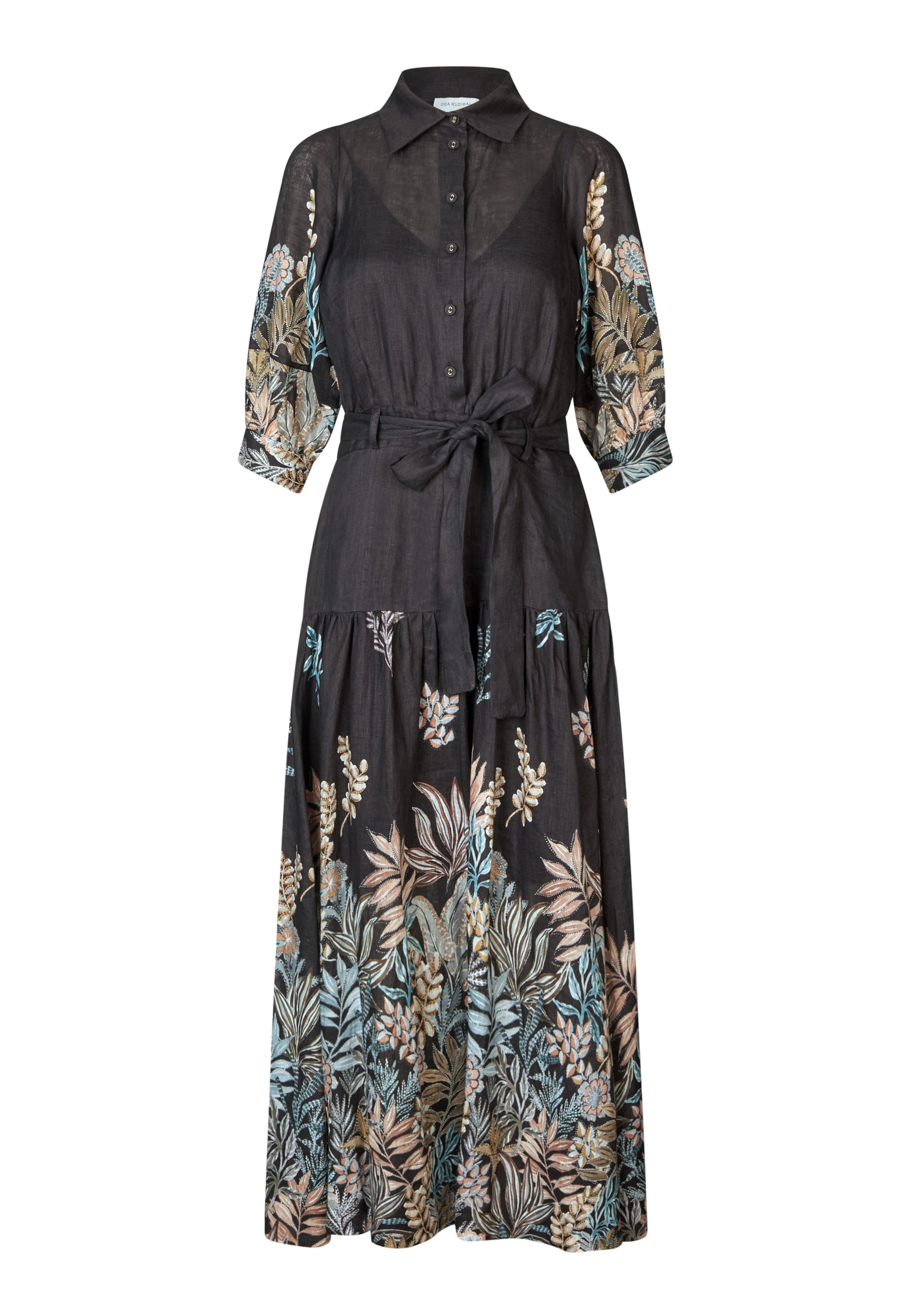 Dea Kudibal Φόρεμα 'Palmadea' σε μαύρο: μπροστά