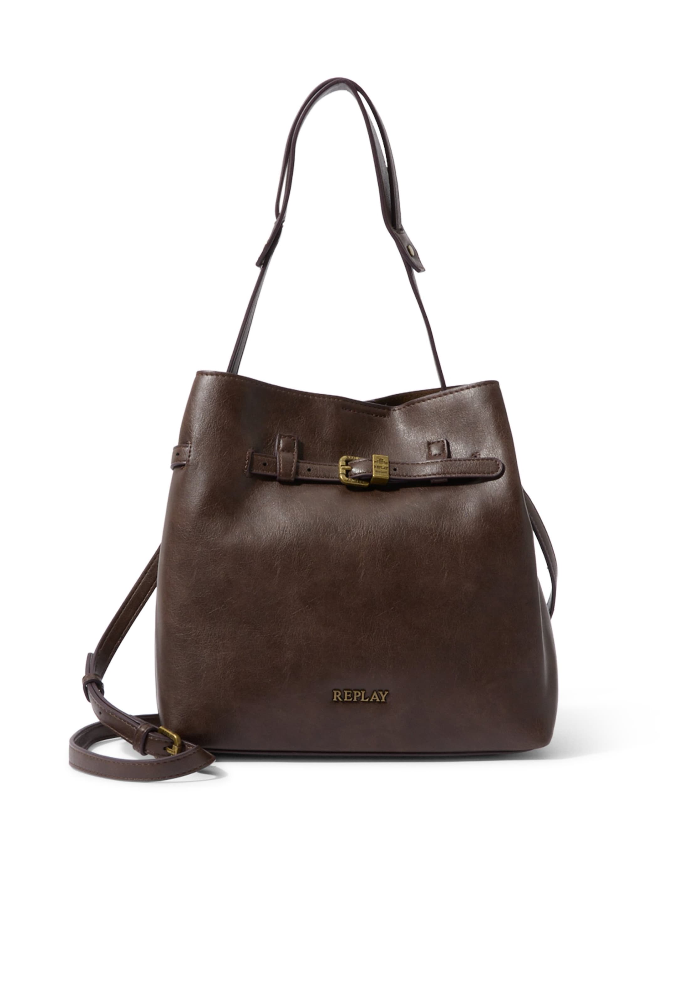 Sac bandoulière REPLAY en marron : devant