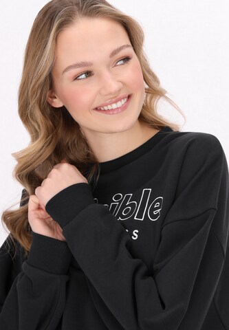 MYMO Sweatshirt 'Back To School' in Schwarz