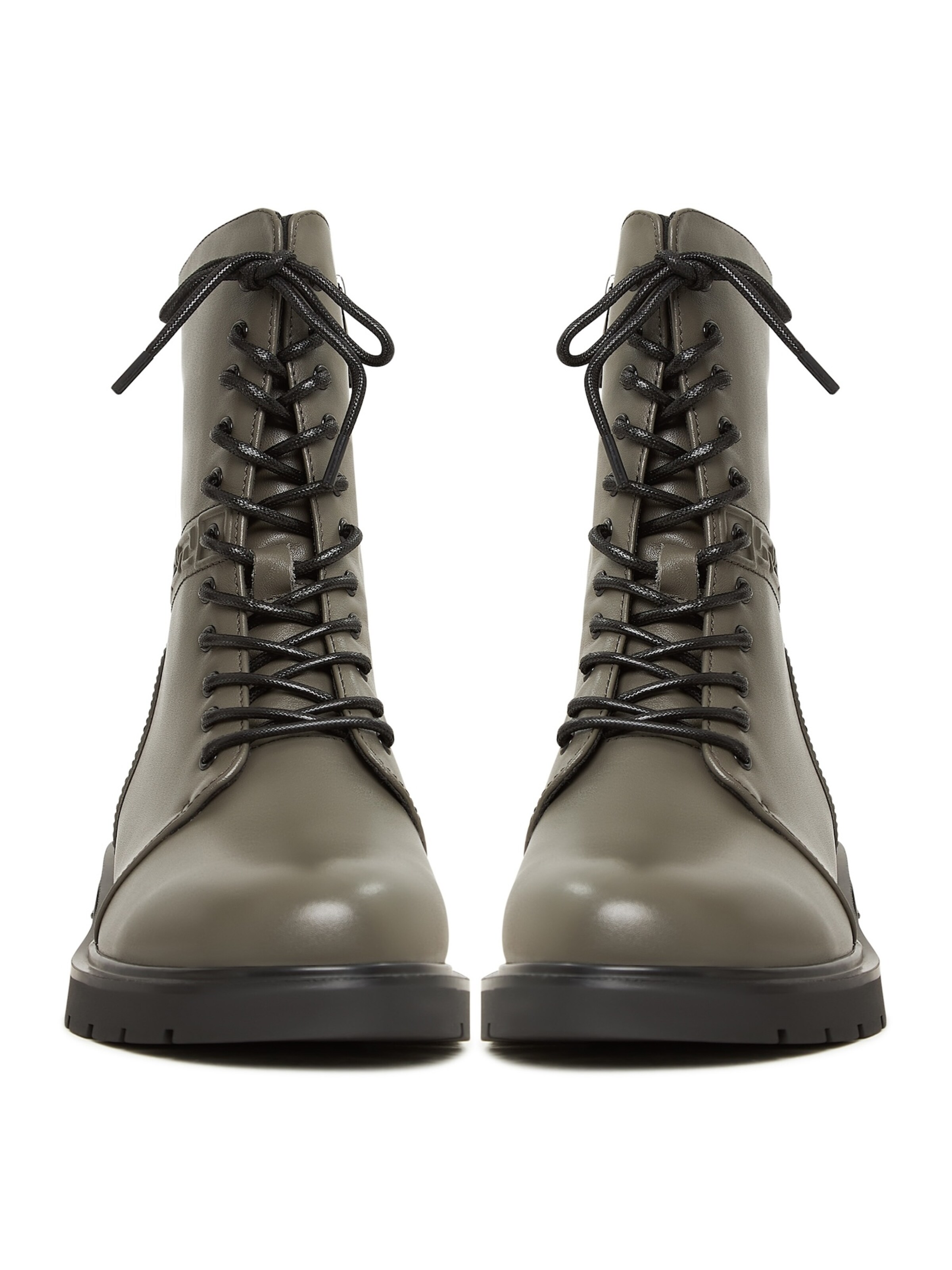 CESARE GASPARI Schnürstiefelette in Schwarz