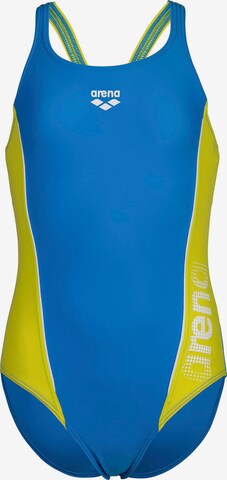 ARENA Athletic Swimwear in Blue: front