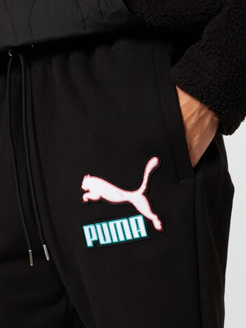 PUMA Tapered Pants 'Fandom' in Black