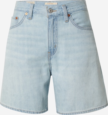 mėlyna LEVI'S ® Laisvas Džinsai 'HIGH BAGGY SHORT WHERES MY PHO IN LINEN DENIM': priekis