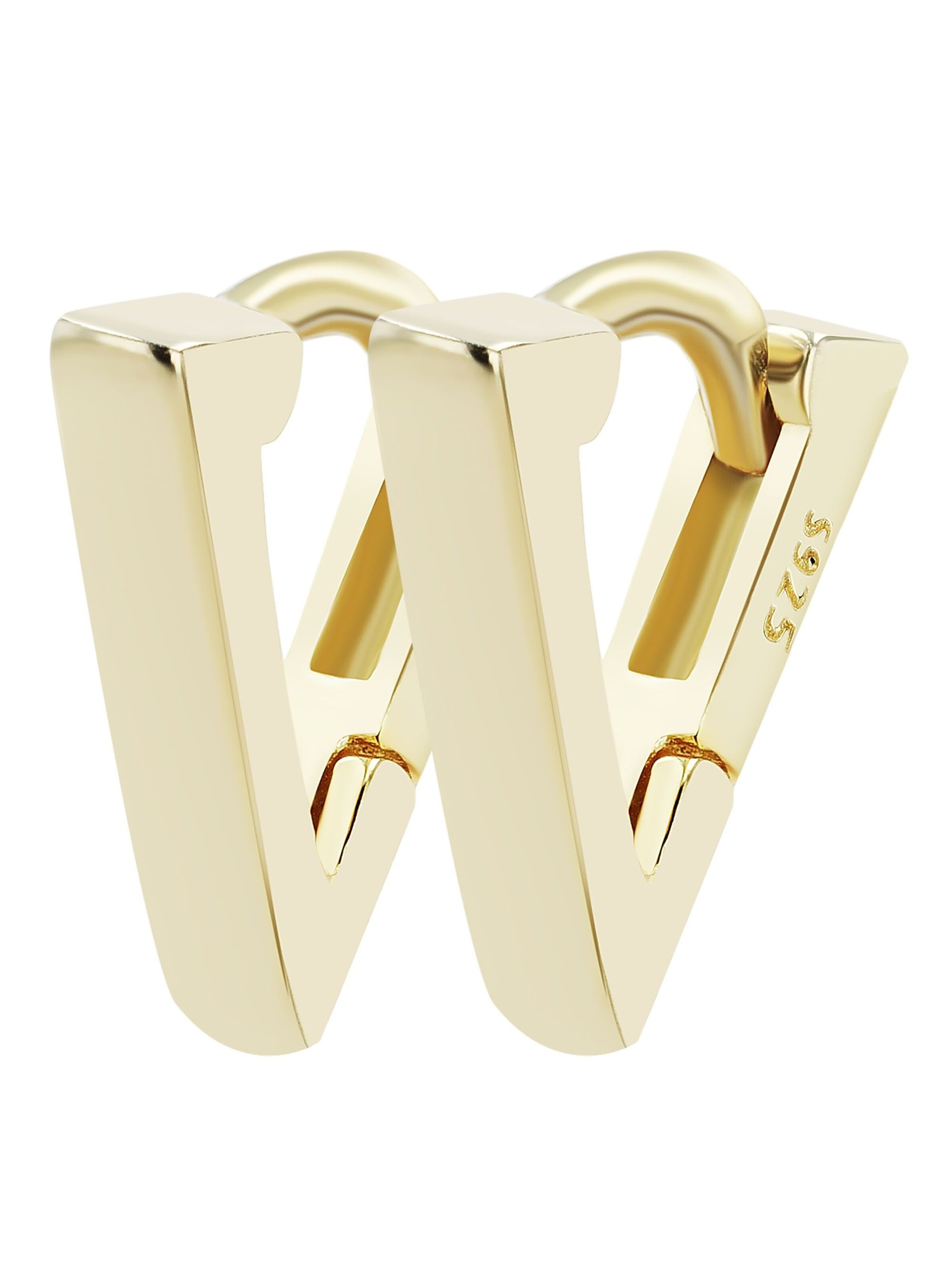 Akzent Ohrringe 'Atalja, 925 Sterlingsilber, langlebig'‌‌‌‌‌‌‌‌ in Gold: Vorderseite