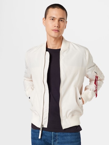 ALPHA INDUSTRIES Between-season jacket 'MA-1 TT' in White: front
